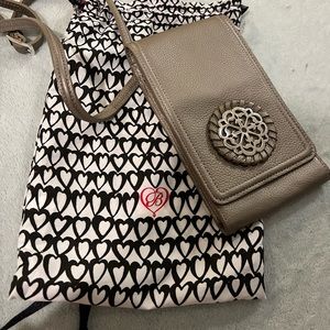 Brighton phone organizer bag in beige, amazing condition,